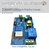 Módulo de Relé WIFI Inalámbrico Umean DC 5-80V ESP8266 de 1 Canal, Placa de Desarrollo ESP-12F, Kits de Proyectos de Suministro de Energía