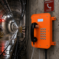Point de rappel d'urgence robuste avec affichage du numéro d'appelant pour les zones ferroviaires, métro et industrielles, téléphone industriel étanche IP65