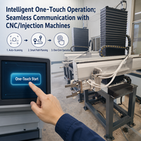 Tour CNC à commande numérique compacte avec chargement automatique et production continue 24/7, robot portique cantilever