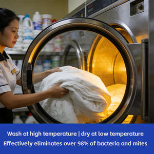 Housse de matelas imperméable intégrale avec fermeture éclair - <span class=keywords><strong>Protection</strong></span> anti-acariens 100% polyester - Product Image 3