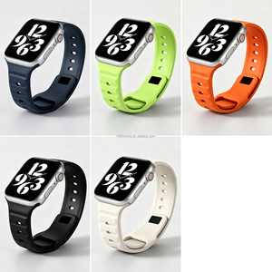 Correa de reloj de caucho FKM de molde privado al por mayor, impermeable, transpirable, deportiva, de repuesto, con logo personalizado para Apple Watch Ultra 3 - Product Image 3
