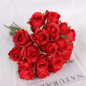 Bouquet da <span class=keywords><strong>Sposa</strong></span> con Rose di Seta, 20 Mini <span class=keywords><strong>Fiori</strong></span> Artificiali <span class=keywords><strong>per</strong></span> Composizioni Floreali e Accessori <span class=keywords><strong>per</strong></span> Matrimoni - Product Image 3