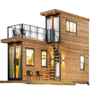 <span class=keywords><strong>Maison</strong></span> conteneur maritime préfabriquée en acier, modulaire, portable, détachable, de style moderne du milieu du siècle, personnalisée en Chine - Product Image 1