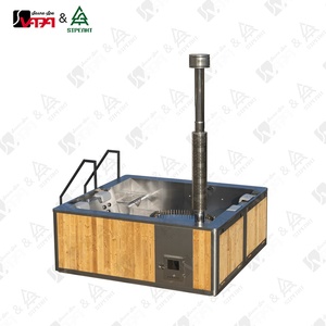 VAPASAUNA Bañera de Hidromasaje Híbrida con Calefacción Dual a Leña y Eléctrica, con Panel de Control SpaNET, Spas de Jardín para Exteriores y Bienestar de Lujo - Product Image 6