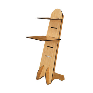 Bamboo Easy-To-Extend Computer Desk 50x70x120cm Foldable Rectangle Desktop For Small Apartments - Product Image 4