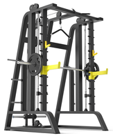 WQ Équipement de fitness multifonctionnel en métal, universel et commercial, type Gantry pour salle de sport à domicile, avec Smith Machine, banc de squat et station d'entraînement des bras