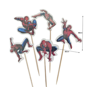 Décorations de gâteau en papier, 24 pièces/sac, pour anniversaire, dessert, support à gâteau, pâtisserie, décorations colorées pour gâteau - Product Image 5