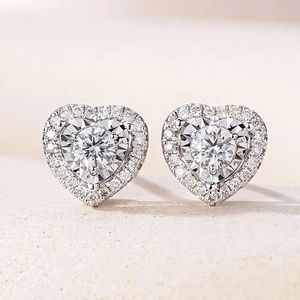 ต่างหูเพชรแท้ทรงหัวใจ Xinfly ทองคำแท้ 18k น้ำหนัก 0.31 กะรัต H VS - Product Image 5