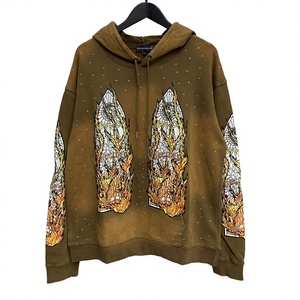 Sudadera de Cuello Redondo con Estampado Bordado para Hombre, Sudadera Informal de Manga Larga, 100% Algodón Ecológico, Nuevo Estilo 2024 - Product Image 3