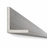 Barre d'angle en acier inoxydable 304 304L laminée à chaud, finition trempée, longueur personnalisée, pour charpente structurelle