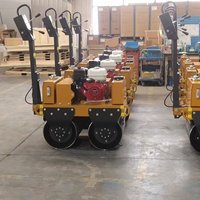 Mini rouleau de route vente directe d'usine 2025 haute efficacité certifié CE en gros 500 kg compacteur rouleau vibrant
