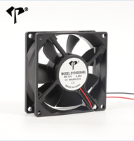 Kipas Aliran Aksial DC 8025 5V 12V 24V PBT 80x80x25mm Persegi Kipas Pendingin Industri untuk Rak Server Mesin Laser dengan CE RoHS