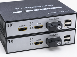 ตัวขยายสัญญาณ HDMI KVM แบบไฟเบอร์ 20 กม. 1080P@60Hz พร้อมพอร์ต Loop-out HDMI และ USB2.0 สำหรับคีย์บอร์ดและเมาส์ ใช้ไฟเบอร์ SC เส้นเดียว สำหรับส่งและรับสัญญาณ HDMI - Product Image 6