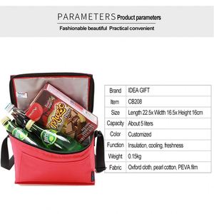 Sacs à lunch isothermes de haute qualité, boîtes alimentaires grande capacité, emballages à emporter, boîte de rangement, sac isotherme de pique-nique avec logo personnalisé - Product Image 4