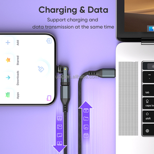 Greenport T4 Loại C Adapter | 9pin 180 + 360 xoay USBC để USBC điện thoại máy tính xách tay sạc dữ liệu chuyển đổi - Product Image 4