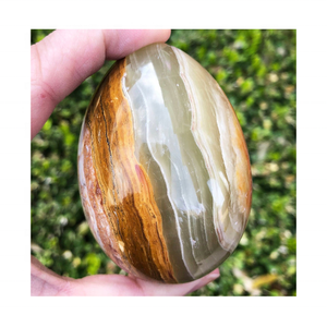 Piedra de ónice Natural paquistaní tallada, calidad superior, huevo - Product Image 4