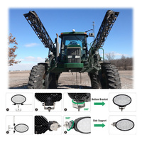 Feux de travail LED haute luminosité 80W, 6,5 pouces, ovales, pour tracteur John Deere RE181281