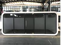 Maison mobile préfabriquée modulaire en structure acier, moderne, luxueuse, imperméable, ignifuge, à assemblage rapide, personnalisable avec dessin 3D CAO