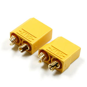 Connecteur Amass XT90 plaqué or avec gaine, 1 paire, pour câble de batterie de drone RC, avion, voiture, moteurs - Product Image 3