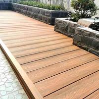 Planche de terrasse extérieure en bois de noyer IPE 18 mm, durable, brossée, moderne, antidérapante, étanche et à emboîtement