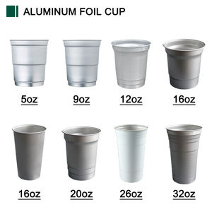 Vaso de Aluminio Reutilizable y Desechable para Fiestas, con Logotipo Personalizado Multicolor, para Bebidas Frías, Cerveza, Refrescos - Product Image 2