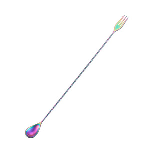 Agitateur à mélanger en cuivre et acier inoxydable, outils professionnels de Bar, cuillère de Bar pour Cocktail, ml - Product Image 4