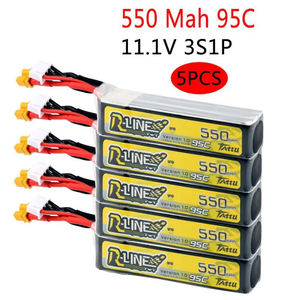 Batería Recargable LiPo Tattu R-Line 1.0, 550mAh, 95C, 2S 3S1P, 7.4V 11.1V, Conector XT30, para Drones de Carreras FPV RC, Quadcopter - Product Image 3