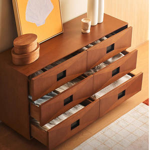 Cómoda Modular Vintage de Estilo Retro Francés, Mueble de Madera Maciza con Cajones, Aparador de Almacenamiento para Dormitorio, Mueble para Sala de Estar - Product Image 4