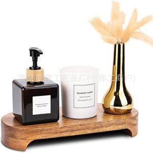Wooden <b>desktop</b> <b>shelf</b>, home aromatherapy essential oil storage rack, solid wood movable pothos base, figurine display rack - Product Image 5