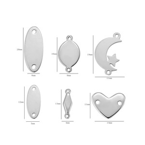 Customized Zinc Alloy Bright Silver Nickel Plated Engraved Brand Logo <strong>Metal</strong> Bag Label with Hole Design for Clothing - Product Image 2