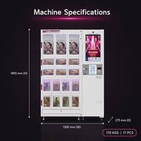 Distributeur automatique de sex toys certifié CE ISO9001 pour adultes, préservatifs, capacité de 17 pièces, écran tactile (22 pouces), paiement multiple