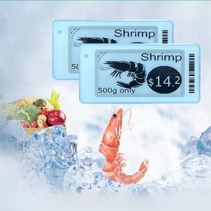 Étiquettes de prix numériques ESL de 2,13 pouces avec serveur local pour la conservation à basse température, étiquettes noires pour produits carnés - Product Image 1