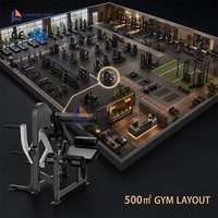 Machine de musculation professionnelle de haute qualité pour centre de fitness, modèle 500 Square, avec extension dorsale et charge de plaques en acier, pour exercices pectoraux