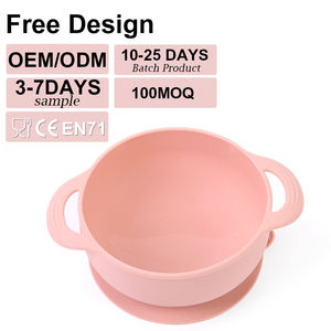 Ciotola per l'Alimentazione del Bambino in Silicone Ecologico Senza BPA con Manico Antiscivolo per 0-12 Mesi - Product Image 1