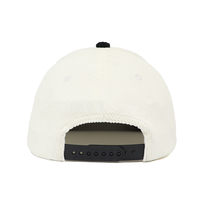 Casquette de baseball en velours côtelé bicolore avec logo personnalisé, visière incurvée vintage, style Dad Hat, idéale pour le streetwear et les sports de plein air – Meilleures ventes