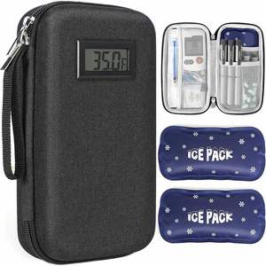 Estuche SANJIN Anti-Caídas con Sensor de Temperatura, Aprobado por la TSA, para Pluma de Insulina Diabética, con Correa de Anillo y Cierre de Cremallera, Portátil y Moderno - Product Image 1
