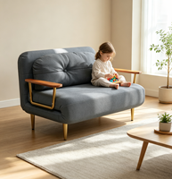 Canapé-lit VLranlife avec dossier réglable en six positions, matelas épaissi, fabrication directe, CE ISO9001