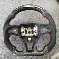 Für Dodge Carbon-Faser LED Perforiertes Leder Challenger Charger SRT Hellcat Ram Scat Pack RT Durango 2013-2023 Lenkrad