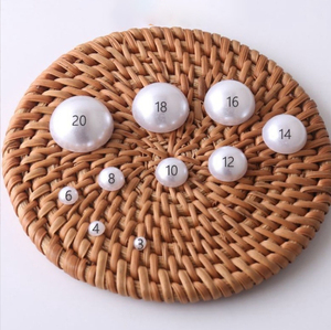 3mm-20mm Trắng ABS nhựa ngọc trai móng tay nghệ thuật nửa vòng ABS nhựa nhựa flatback <span class=keywords><strong>Loose</strong></span> ngọc trai Rhinestone Hạt Tự làm đồ trang sức làm - Product Image 3