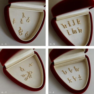 Collana con Ciondolo a 26 Lettere Personalizzabile in Argento Sterling S925 Placcato Oro 18K per Donne - Accessorio Creativo, Personalizzato, Fai-da-Te - Product Image 3