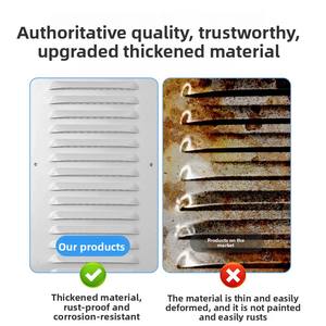 <span class=keywords><strong>Grille</strong></span> de ventilation prête à l'emploi pour fenêtre à persiennes, peinte, avec protection anti-pluie, respirante et rafraîchissante - Product Image 3