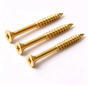 Vis à bois dorées, 50 mm, autotaraudeuses, résistantes à la rouille, haute dureté, pointe acérée, pour meubles en bois, terrasses et menuiserie - Product Image 2