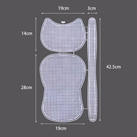 250611 Kit Matériel d'Accessoires de Quincaillerie DIY, Kit de Sac en Maille Plastique DIY, Sac à Tricoter en Toile Plastique DIY Fait Main