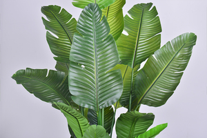 Plante artificielle de haute qualité, feuilles réalistes au toucher, Strelitzia Nicolai, résistante au feu, faux oiseau de paradis pour l'intérieur et l'extérieur - Product Image 4