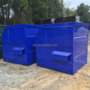 Độ Bền Cao 2-6 Khối Sân Quản Lý Chất Thải Chất Thải Bỏ Qua Dumpster Xe Nâng Phía Trước Tải Bin/Phía Sau Tải Bin Với Nắp Tùy Chọn - Product Image 3