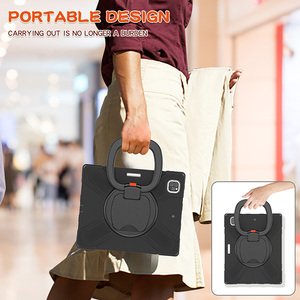 Étui de protection pour tablette PC avec poignée ergonomique pour Apple <span class=keywords><strong>iPad</strong></span> <span class=keywords><strong>Pro</strong></span> <span class=keywords><strong>12</strong></span>,9 <span class=keywords><strong>pouces</strong></span> 20212022, bandoulière - Product Image 6