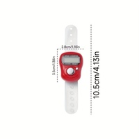 Réinitialisable 5 chiffres Lcd électronique affichage numérique doigt électronique numérique bague compteur réinitialisable LCD Tally compteur