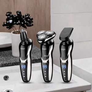 Afeitadora Multifunción 3 en 1 para Hombre, Recargable por USB, Máquina de Afeitar Electrónica Rotativa, Resistente al Agua IPX6 - Product Image 1