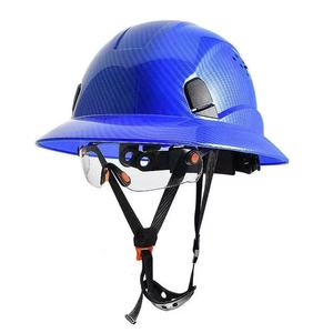 EN/ANSI قبعة صلبة صناعية معتمدة بالكامل Brim مع أقنعة من ألياف الكربون بحافة دائرية كاملة مصنوعة من HDPE ABS - Product Image 6