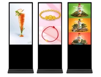 Affichage publicitaire interactif sur pied avec écran tactile numérique 4K de 43/55/65 pouces
